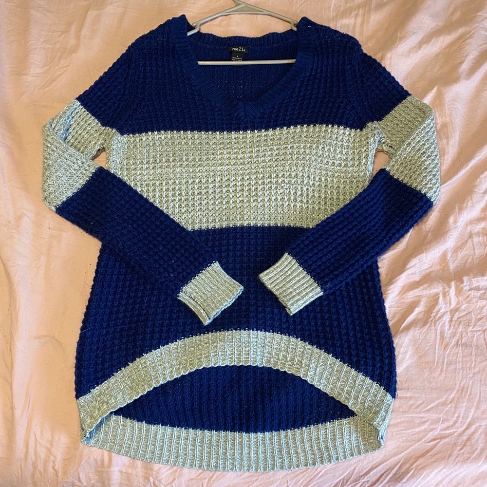 Blue & Grey Sweater